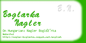 boglarka nagler business card